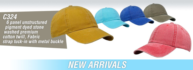 Cobra Caps: 6-Panel Brushed Cotton Sandwich Cap